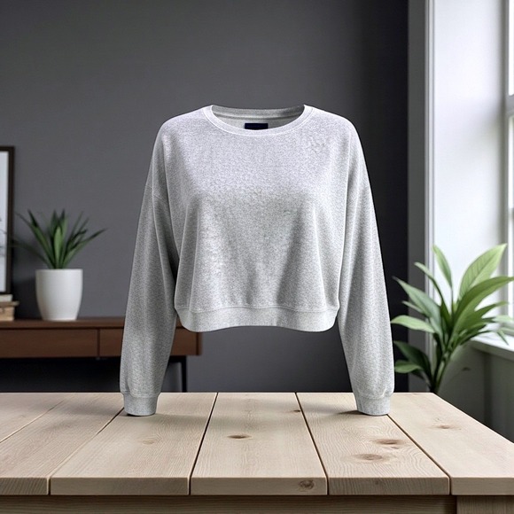 Aeropostale Tops - Aeropostale Womens Grey Crewneck Sweatshirt Long Sleeve‎ Pullover XL